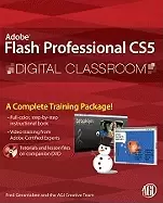 Image of flash professional cs5 digital classroom book and video training