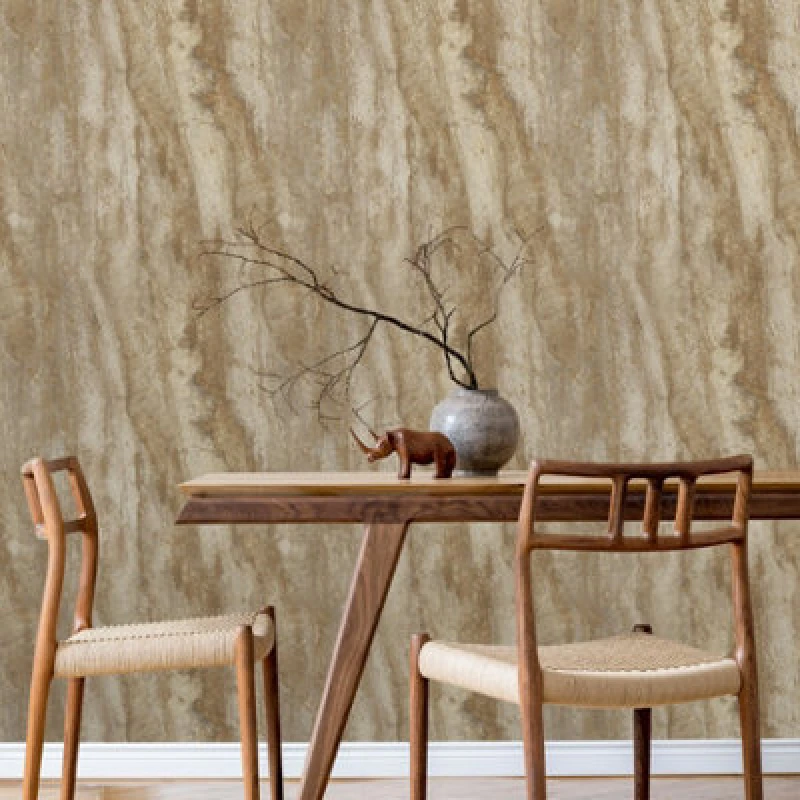 Image of A81703 Stone Facade Bronze Wallpaper By Grandeco