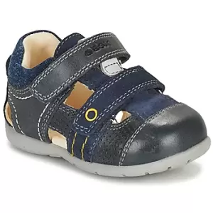 Image of Geox KAYTAN boys's Childrens Sandals in Blue - Sizes 2 toddler,3 toddler,4 toddler,4.5 toddler,5.5 toddler,6 toddler,7 toddler,7.5 toddler