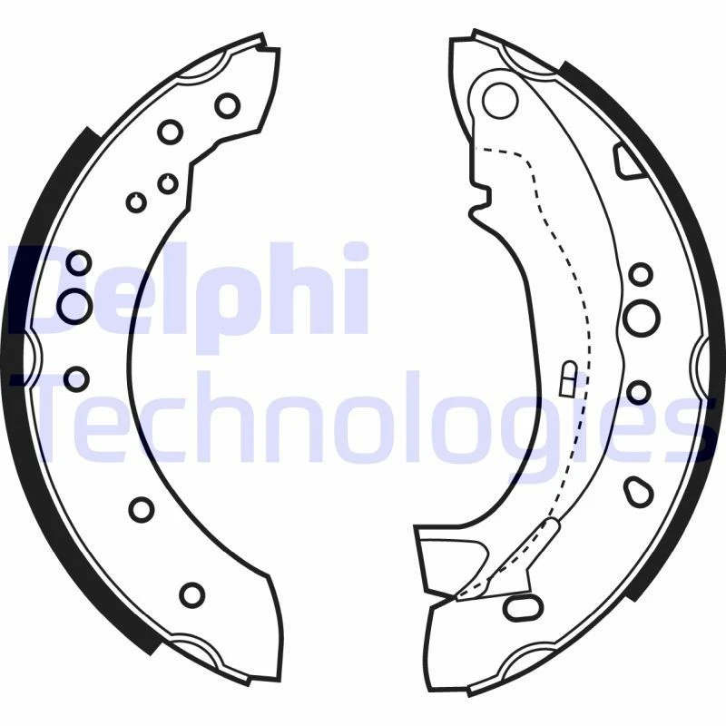 Image of DELPHI Brake Shoe Set DELPHI LS1921