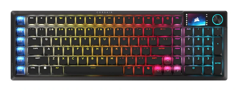Image of Corsair Corsair VANGUARD AIR 99 keyboard Gaming RF Wireless + USB QWERTY UK English Black CH-91HA01B-UK