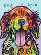 Image of dean russo dog is love journal lined journal 144 high quality acid free lin