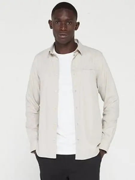Image of Calvin Klein FLANNEL SOLID SHIRT - Size S