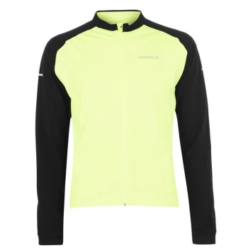 image of Pinnacle Thermal Long Sleeve Cycling Jersey Mens - Safty Yellow