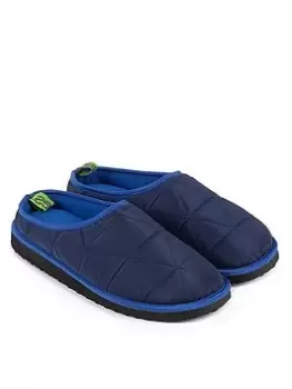 image of TOTES Premium Quilted Mule Slipper - Navy, Size 11, Men