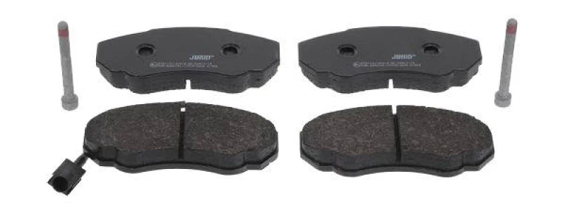Image of JURID 573113J Brake pad set incl. wear warning contact, with accessories Brake Pad Set,disc brake (402)