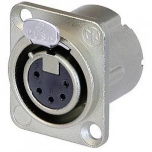 Image of XLR connector Sleeve socket straight pins Number of pins 5 Silver Neutrik NC5FD LX