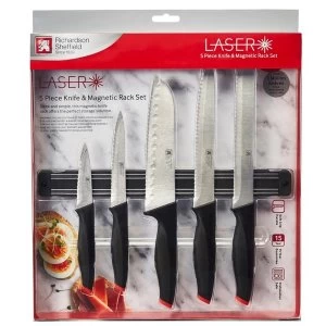 Image of Richardson Sheffield Knife Set With Magnetic Rack 5 Piece
