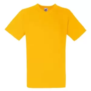 Image of Fruit Of The Loom Mens Valueweight V-Neck, Short Sleeve T-Shirt (M) (Sunflower)