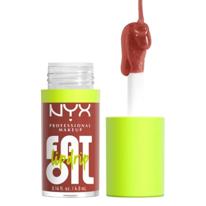 Image of NYX Professional Makeup Fat Oil Lip Drip 12H Hydration Non-Sticky Finish Lip Gloss 4.8ml (Various Shades) - Splash of Cream