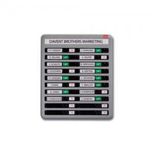 Image of Nobo In/Out Board 10 Names Grey Finish