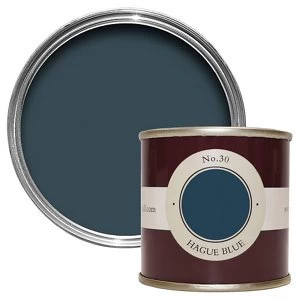 Image of Farrow & Ball Estate Hague blue No. 30 Emulsion Paint 100ml Tester pot