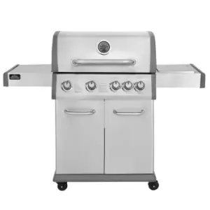 Image of Dellonda 4+1 Burner Deluxe Gas BBQ Grill Stainless Steel Side Burner DG17