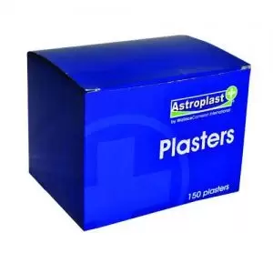 image of Astroplast Plasters Blue Assorted Sizes Pack 150 - 1213001 11607WC