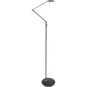 Image of Sienna Zodiac Task Floor Lamp Black Matt, Plastic Matt