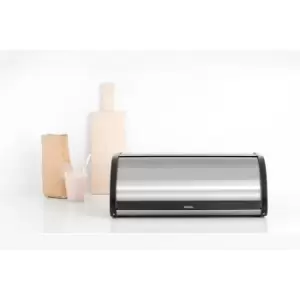 Image of Brabantia Roll Top Bread Bin - Matte Steel