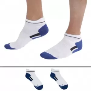 image of DIM 2-Pack X-Temp Sport Ankle Socks - White - Blue 39/42