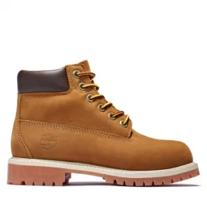 Image of Timberland Premium 6" Boot For Youth In Brown Brown Kids, Size 1