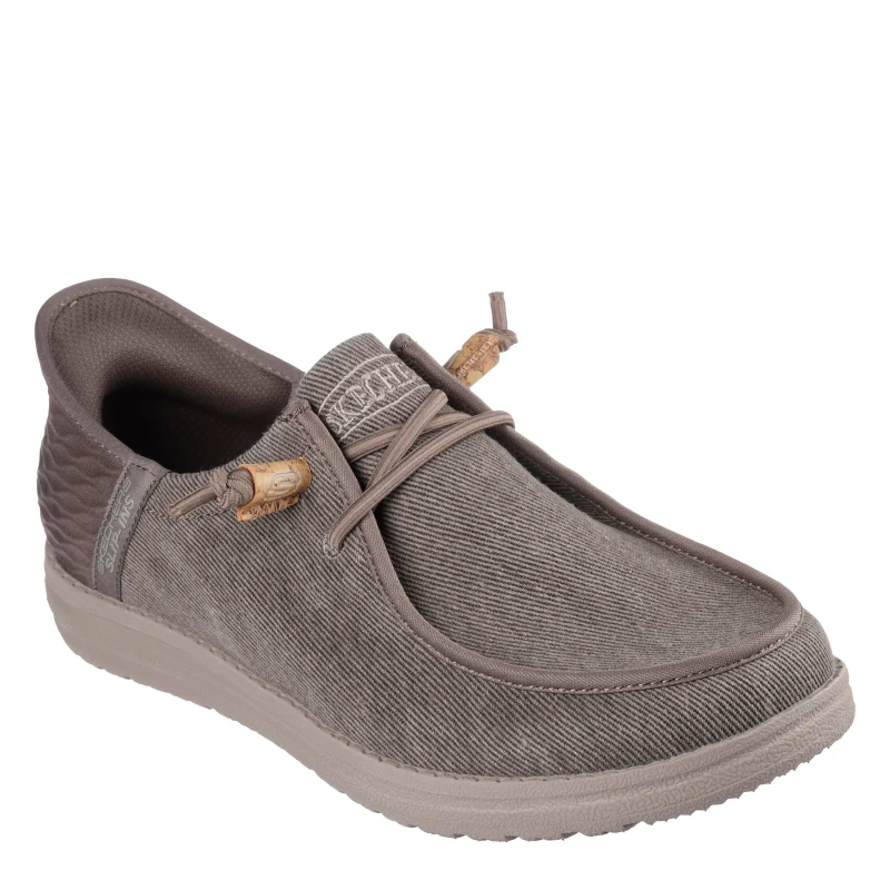 Image of Skechers Melson - Berlaine Slip On Trainers Mens Khaki male 6 (39.5)
