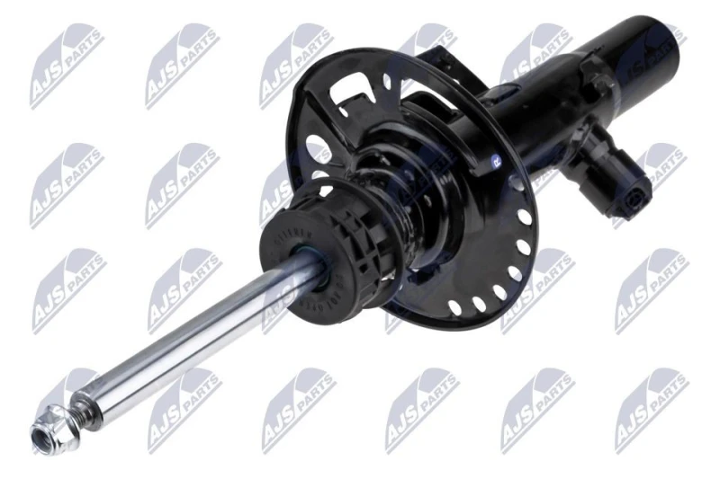 Image of NTY A-BM-060 Shock absorber Front Axle Right, Gas Pressure, Electronically adjustable shock strength, Telescopic Shock Absorber, Top pin Shock Absorb
