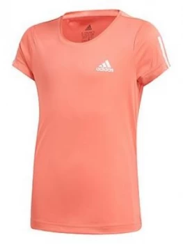 Image of Adidas Girls Training T-Shirt - Red