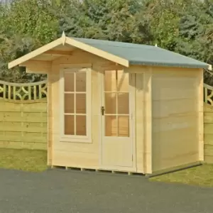 image of Shire Crinan 2.4m x 2.6m Log Cabin Summerhouse (19mm)