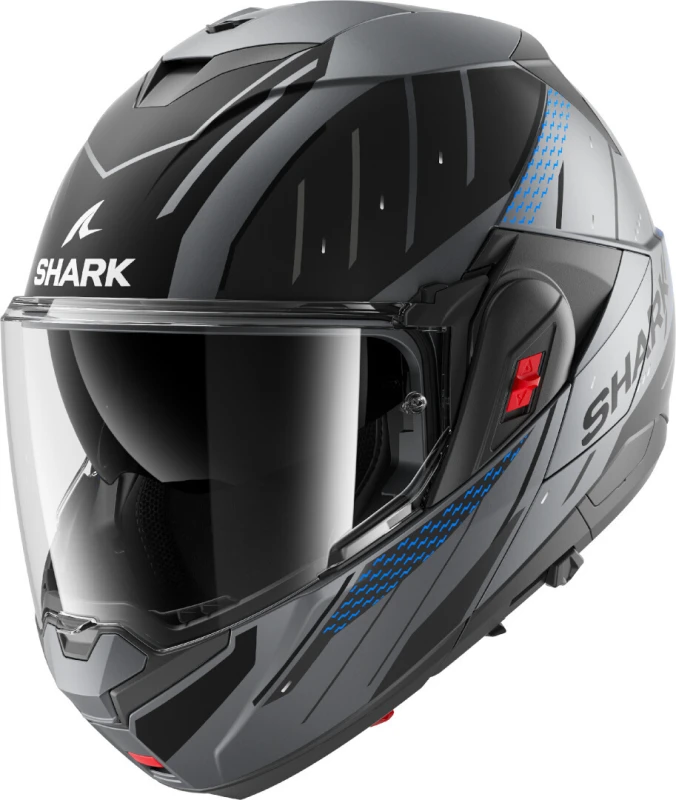Image of Shark Oxo Rydger Helmet, black-grey-blue, Size XL for Men
