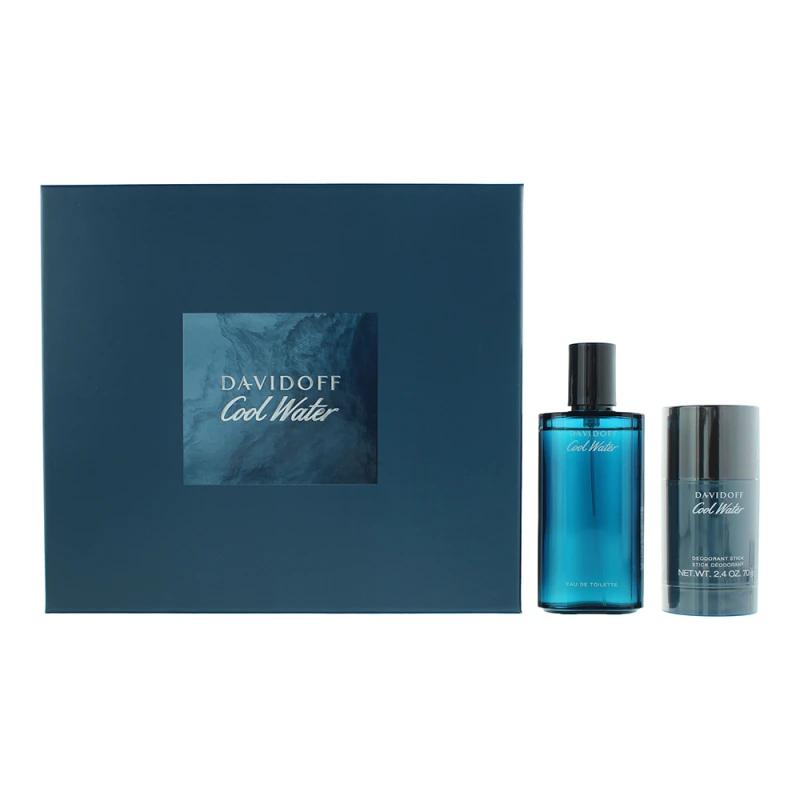 Image of Davidoff Cool Water Gift Set 75ml Eau de Toilette + 70g Deodorant Stick