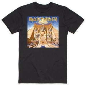 image of Iron Maiden - Powerslave Album Cover Box Mens Large T-Shirt - Black