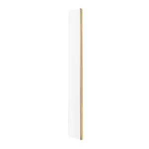 Nuie 215mm Wetroom Return Screen - Brushed Brass