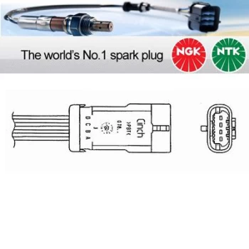 Image of 1x NGK NTK Oxygen O2 Lambda Sensor OZA659-EE13 OZA659EE13 (0387)