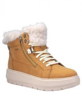 Image of Geox D Kaula Snow Ankle Boot - Light Brown, Light Brown, Size 6, Women