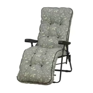 image of Glendale Deluxe Country Teal Relaxer Chair - Grey