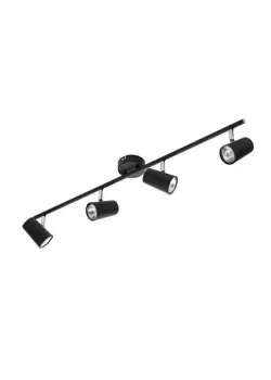 image of Forum Lighting 35W Inlight Harvey Spot 4 Light Bar Black - INL-31723-BLK