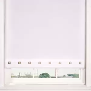 Image of Square Eyelet White Roller Blind White
