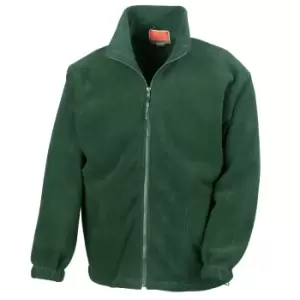 image of Result Mens Full Zip Active Fleece Anti Pilling Jacket (M) (Forest Green)