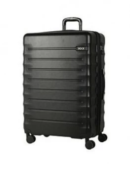 image of Rock Luggage Synergy Large 8 Wheel Black Suitcase