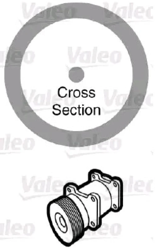 Image of VALEO 509173 Gaskets Seal,coolant pipe (547)