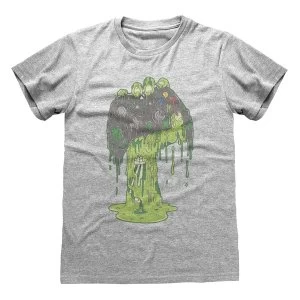 image of X-Box - Zombie Hand Unisex XX-Large T-Shirt - Grey