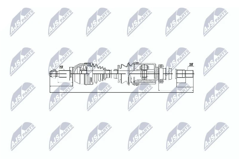 Image of NTY Drive shaft NTY NPW-FR-054