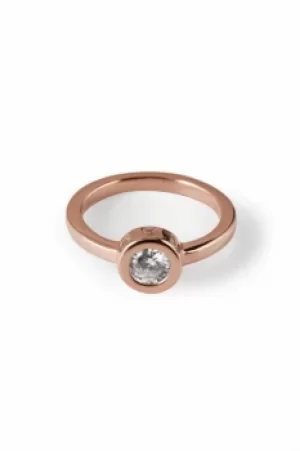 image of Ladies Radley Rose Gold Plated Sterling Silver Fountain Road Ring Size L RYJ4000-S