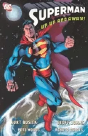 Image of superman up up and away
