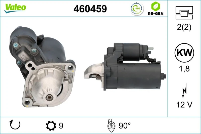 Image of Starter motor VALEO 460459