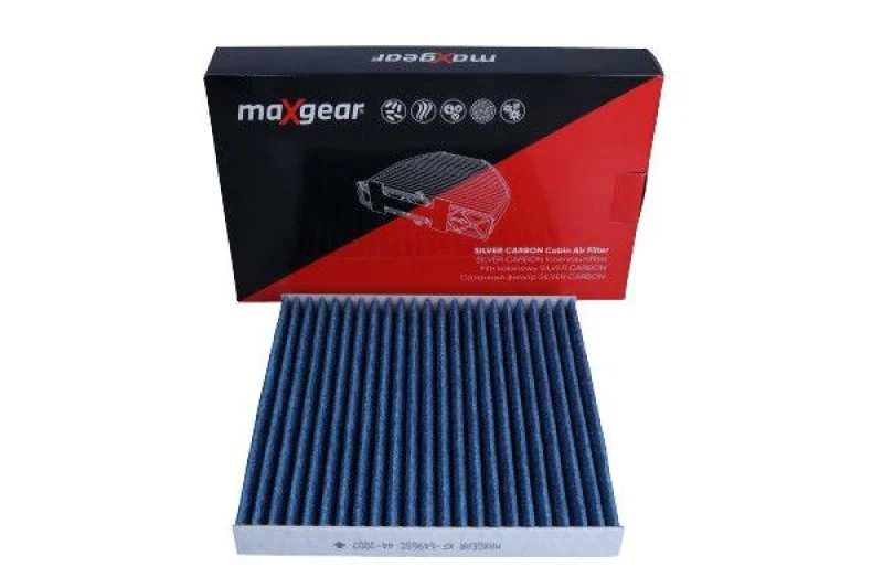 Image of MAXGEAR 26-1909 Pollen filter SILVER CARBON with anti-allergic effect Filter,interior air (424)