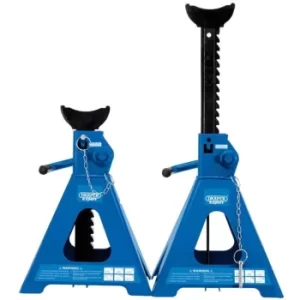 image of Draper Pair of Pneumatic Rise Ratcheting Axle Stands, 5 Tonne