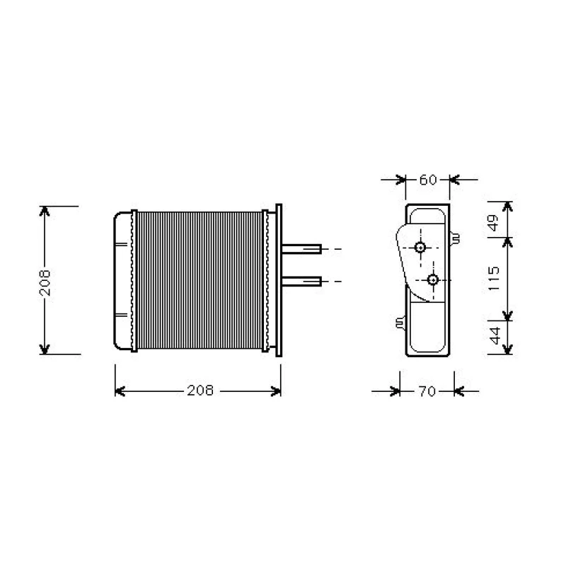 Image of Heater matrix DIEDERICHS DCM1071