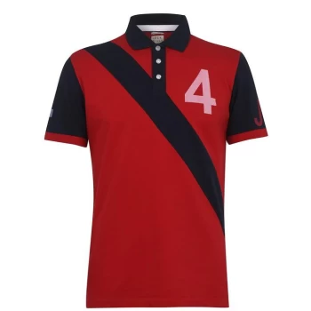 image of Jack Wills Thickwood Rugby Polo - Red