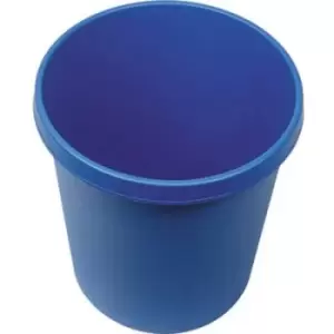 image of Helit the german H6105834 Waste paper basket 18 l (Ø x H) 315mm x 335mm Polypropylene Blue