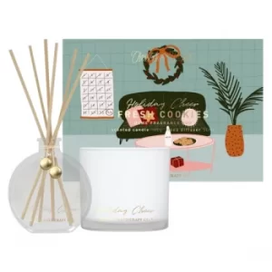 image of Holiday Cheer 50ml Diffuser & 100g Candle Set Fresh Cookies