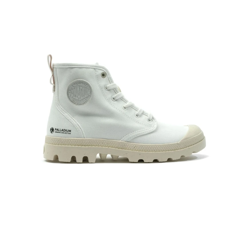 Image of Palladium Boots Palladium Pampa Hi Zip Organic Blanc Unisex 38